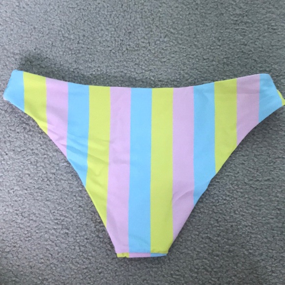 Pastel striped bikini swimsuit - Picture 4 of 5